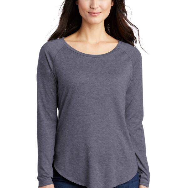 Sport Tek Women's PosiCharge ® Long Sleeve Tri Blend Wicking Scoop Neck Raglan Tee LST400LS Women's PosiCharge ® Long Sleeve Tri Blend Wicking Scoop Neck Raglan Tee Thumbnail