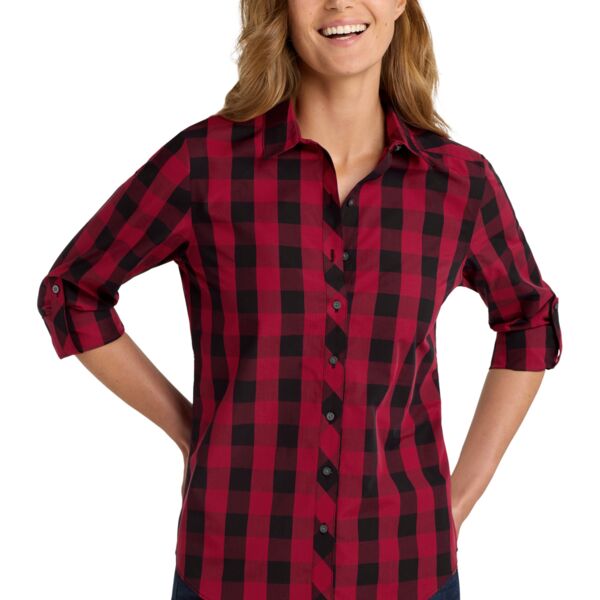 Port Authority Women's Everyday Plaid Shirt LW670 Women's Everyday Plaid Shirt Thumbnail