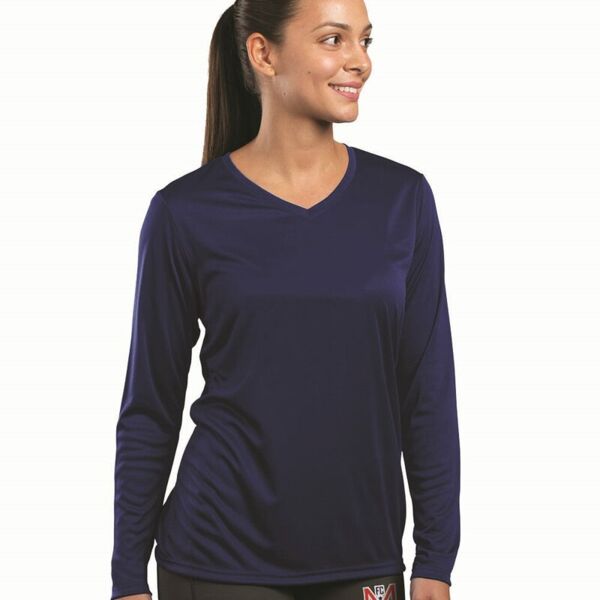 Holloway Women's Momentum Long Sleeve V-Neck T-Shirt 222824 Women's Momentum Long Sleeve V-Neck T-Shirt Thumbnail
