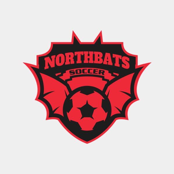 North bats Tournament Soccer logo template Thumbnail