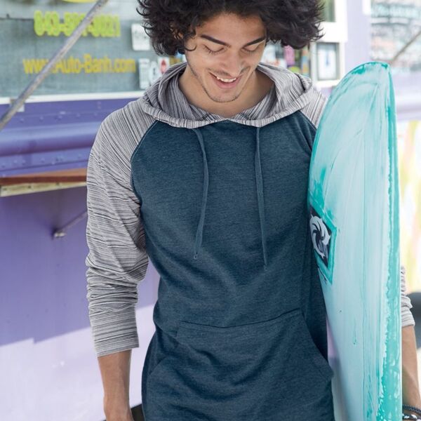 Burnside Yarn-Dyed Hooded Raglan T-Shirt 8127 Yarn-Dyed Hooded Raglan T-Shirt Thumbnail
