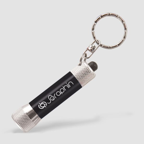 Laser Engraved LED Flashlight with Keyring Thumbnail