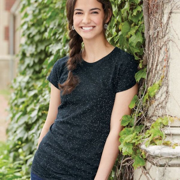 J. America Women's Glitter T-Shirt 8138 Women's Glitter T-Shirt Thumbnail