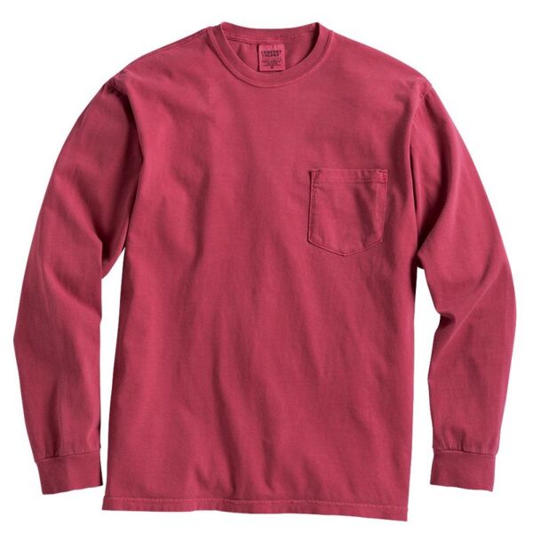 Comfort Colors Garment Dyed Heavyweight Ringspun Long Sleeve Pocket T-Shirt 4410 Garment Dyed Heavyweight Ringspun Long Sleeve Pocket T-Shirt Thumbnail