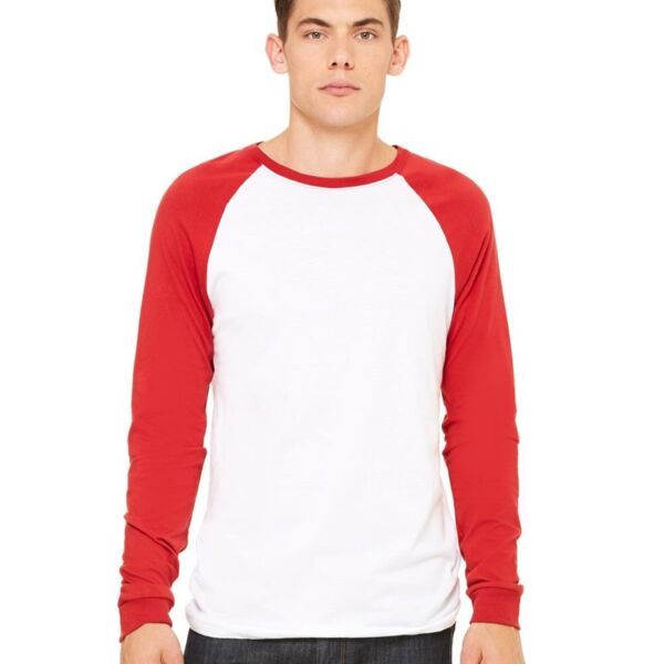 Bella + Canvas Long Sleeve Jersey Baseball Tee 3000 Long Sleeve Jersey Baseball Tee Thumbnail