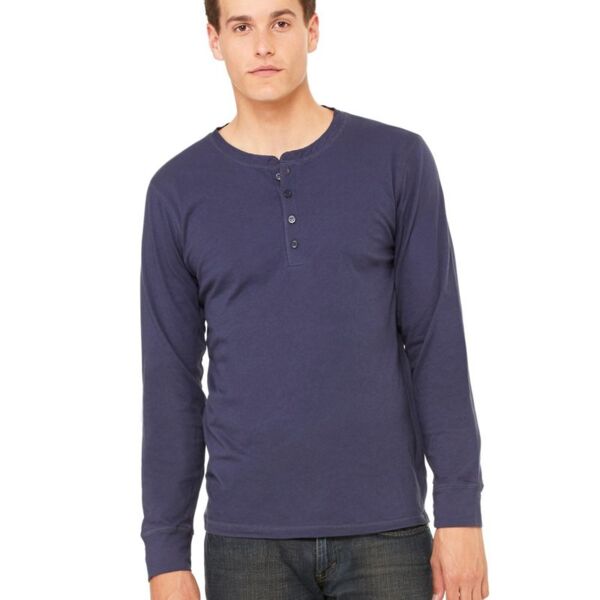 Bella + Canvas Long Sleeve Jersey Henley 3150 Long Sleeve Jersey Henley Thumbnail