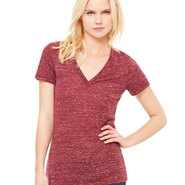 Bella + Canvas Women's Deep V-Neck Jersey Tee 6035 Women's Deep V-Neck Jersey Tee Thumbnail