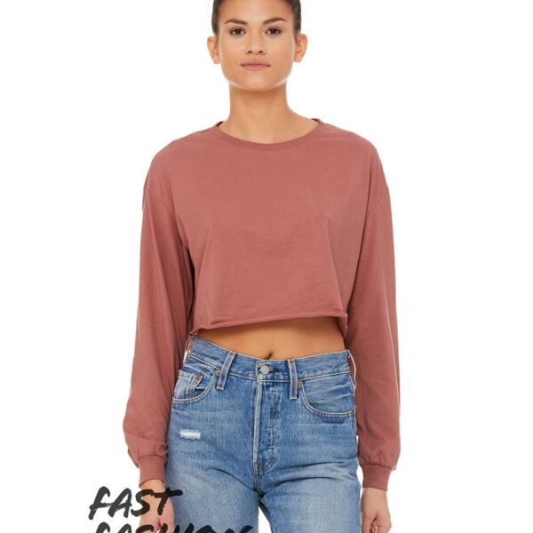 Bella + Canvas Fast Fashion Women's Cropped Long Sleeve Tee 6501 Fast Fashion Women's Cropped Long Sleeve Tee Thumbnail