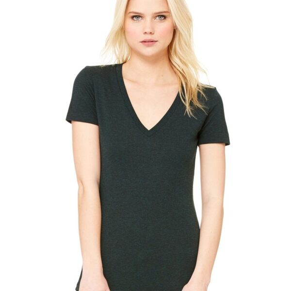 Bella + Canvas Women's Triblend Deep V-neck Tee 8435 Women's Triblend Deep V-neck Tee Thumbnail