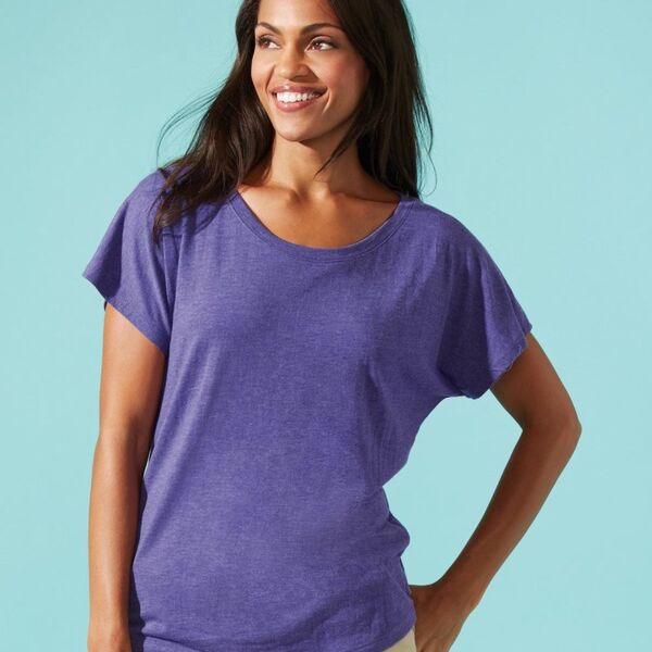 Next Level Apparel Women's Triblend Short Sleeve Dolman Tee 6760 Women's Triblend Short Sleeve Dolman Tee Thumbnail
