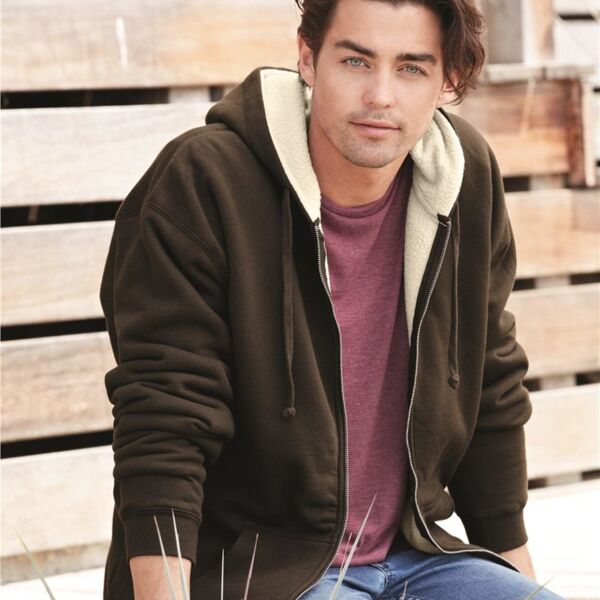 Independent Trading Co. Sherpa Lined Full-Zip Hooded Sweatshirt EXP40SHZ Sherpa Lined Full-Zip Hooded Sweatshirt Thumbnail