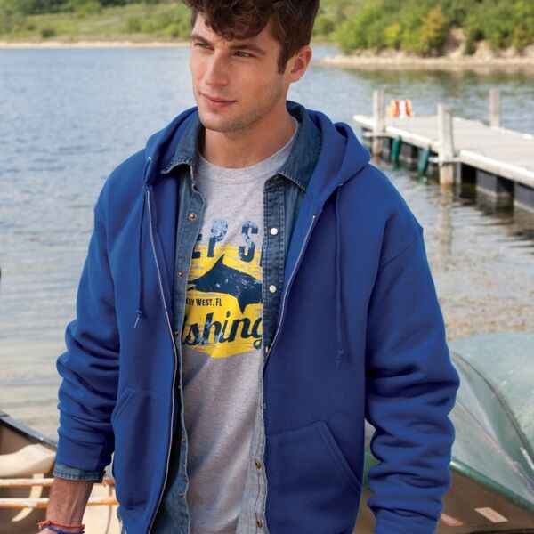 Jerzees SUPER SWEATS Full-Zip Hooded Sweatshirt 4999MR SUPER SWEATS Full-Zip Hooded Sweatshirt Thumbnail